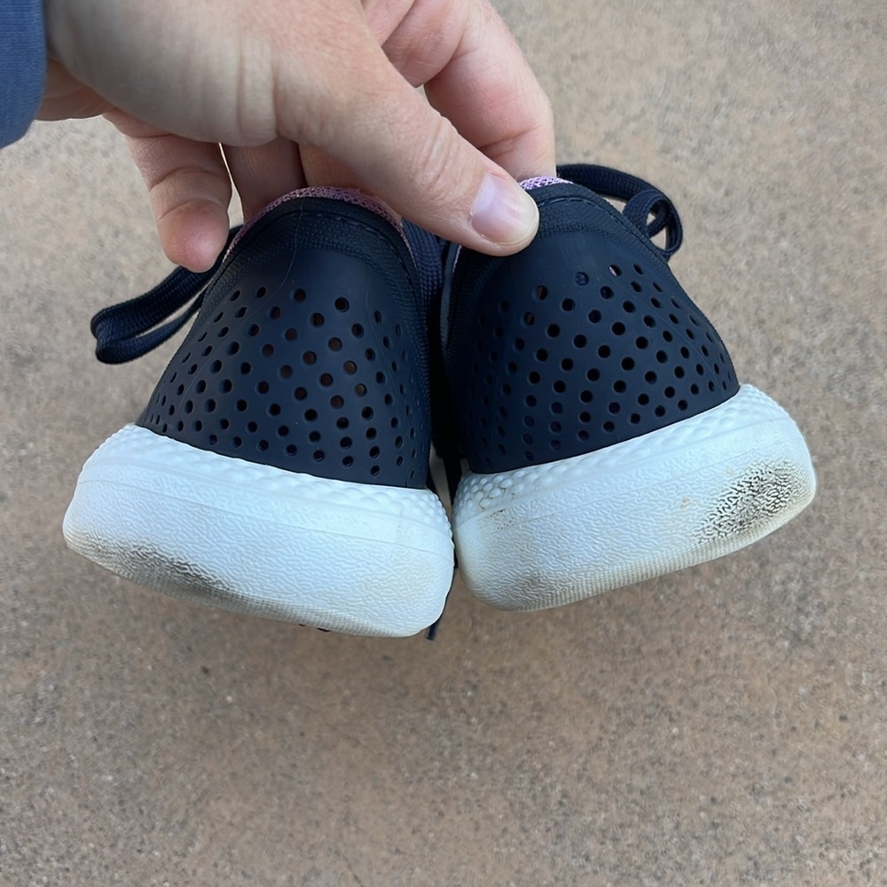 Crocs Lace Up Shoes Lite Ride Navy Blue Women’s Size 8 Sneakers Travel - Picture 6 of 10